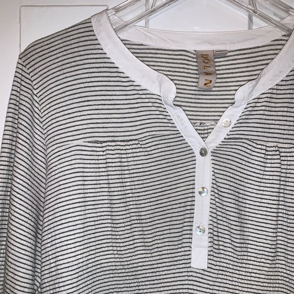 Anthropologie Dolan Striped Coast Ferry Henley Top - Picture 8 of 16